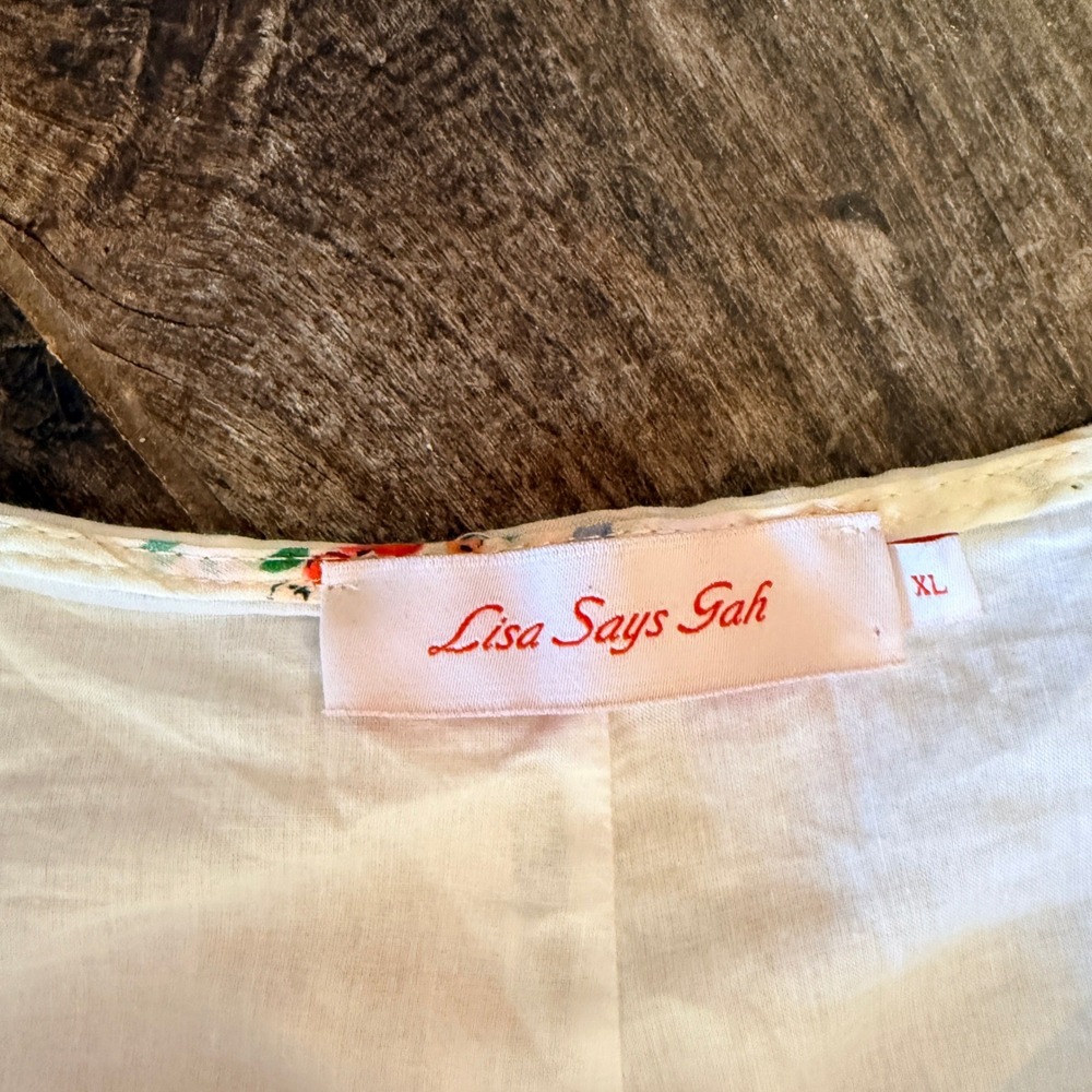 Lisa Says Gah Maeve Buon Appetito Midi Skirt, Ivory,XL (New) - Picture 3 of 14